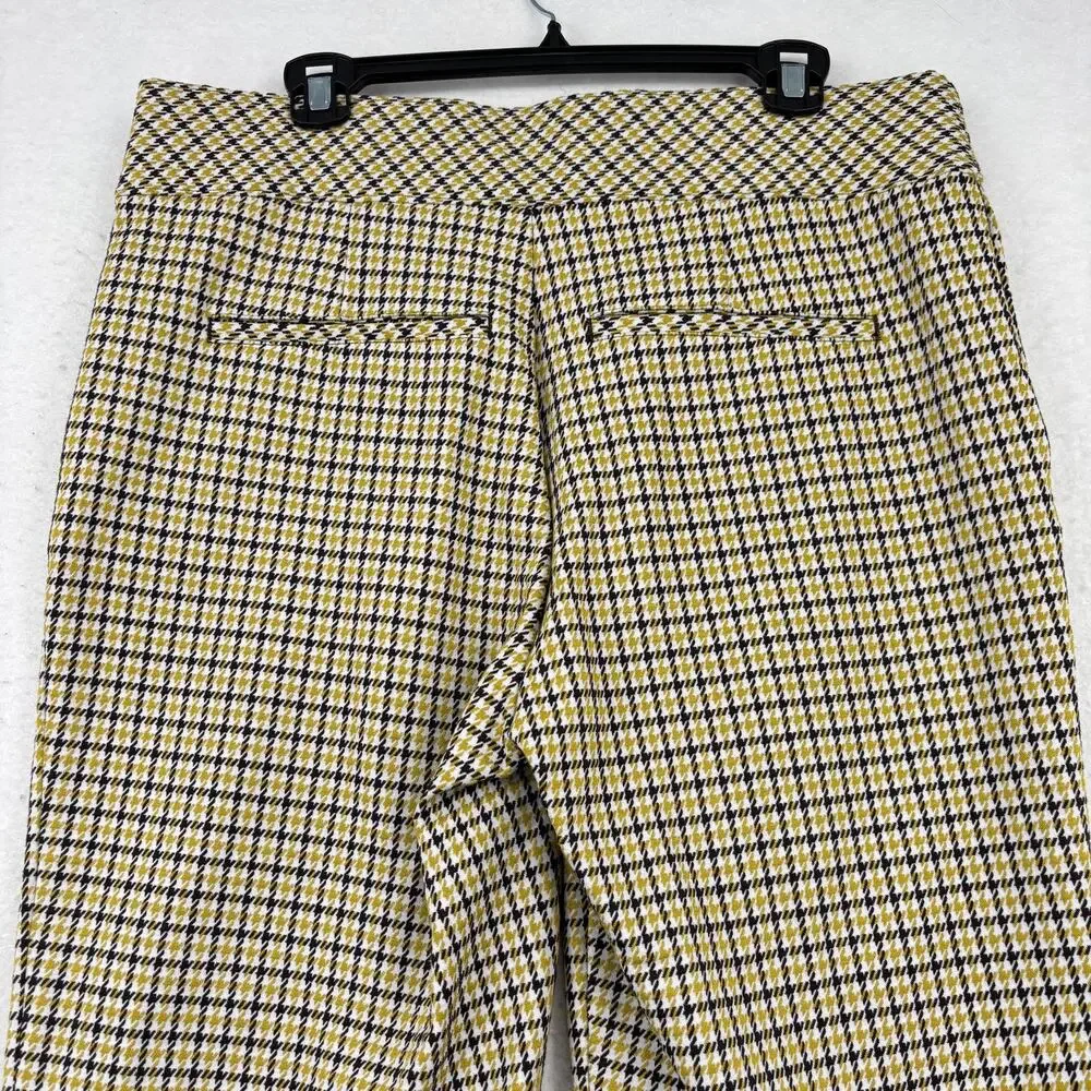 Spanx The Perfect Ankle Pants Kick Flare Size 1X Dijon Houndstooth Ponte Pull On - Picture 9 of 13